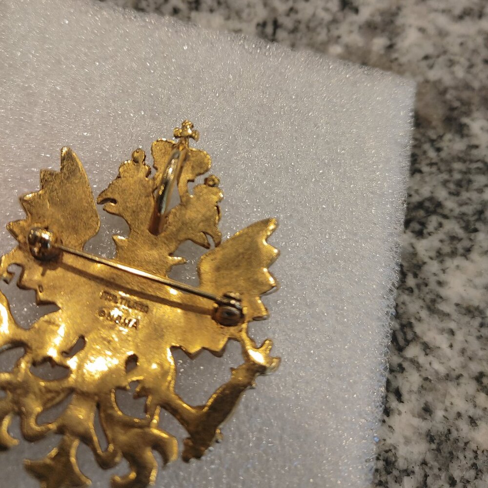 Imperial Eagle brooch / Pendant, Signed - Picture 16 of 16